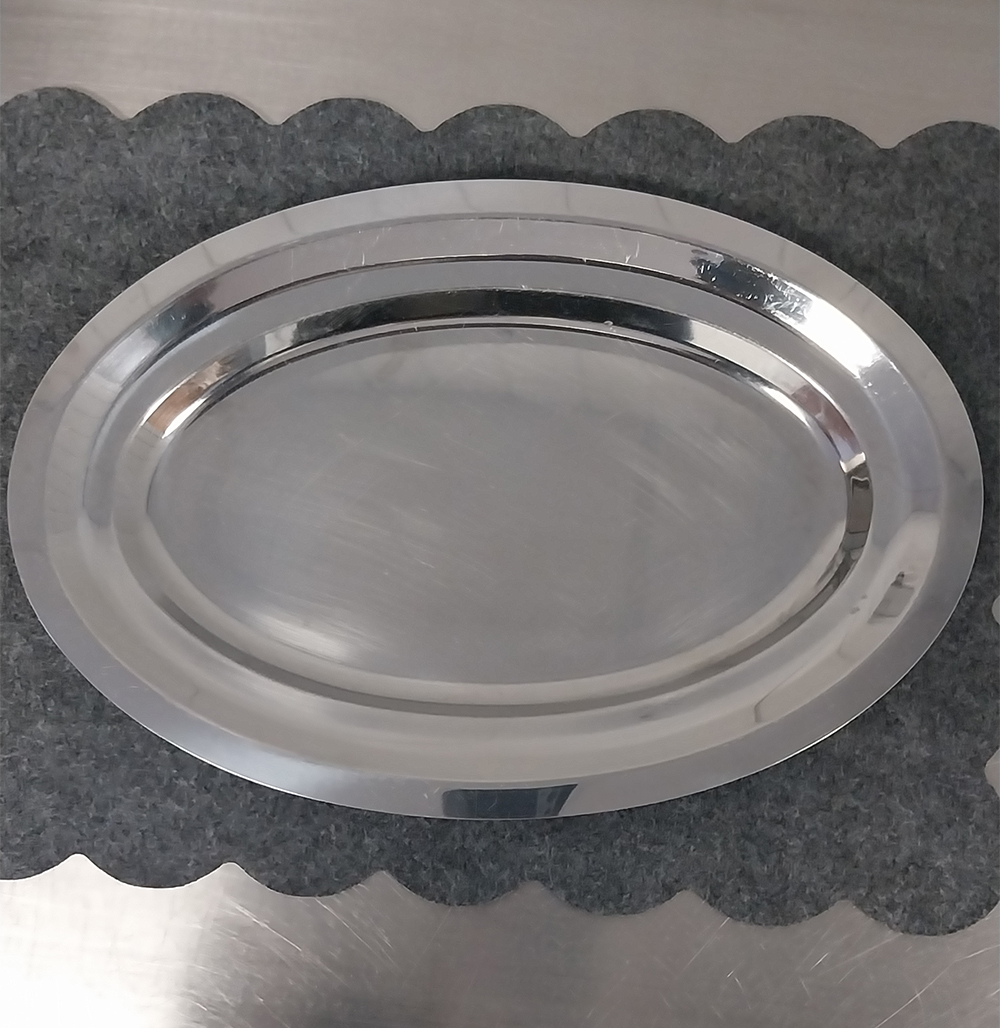 PLAT OVALE INOX 80cm - 0.80 euros