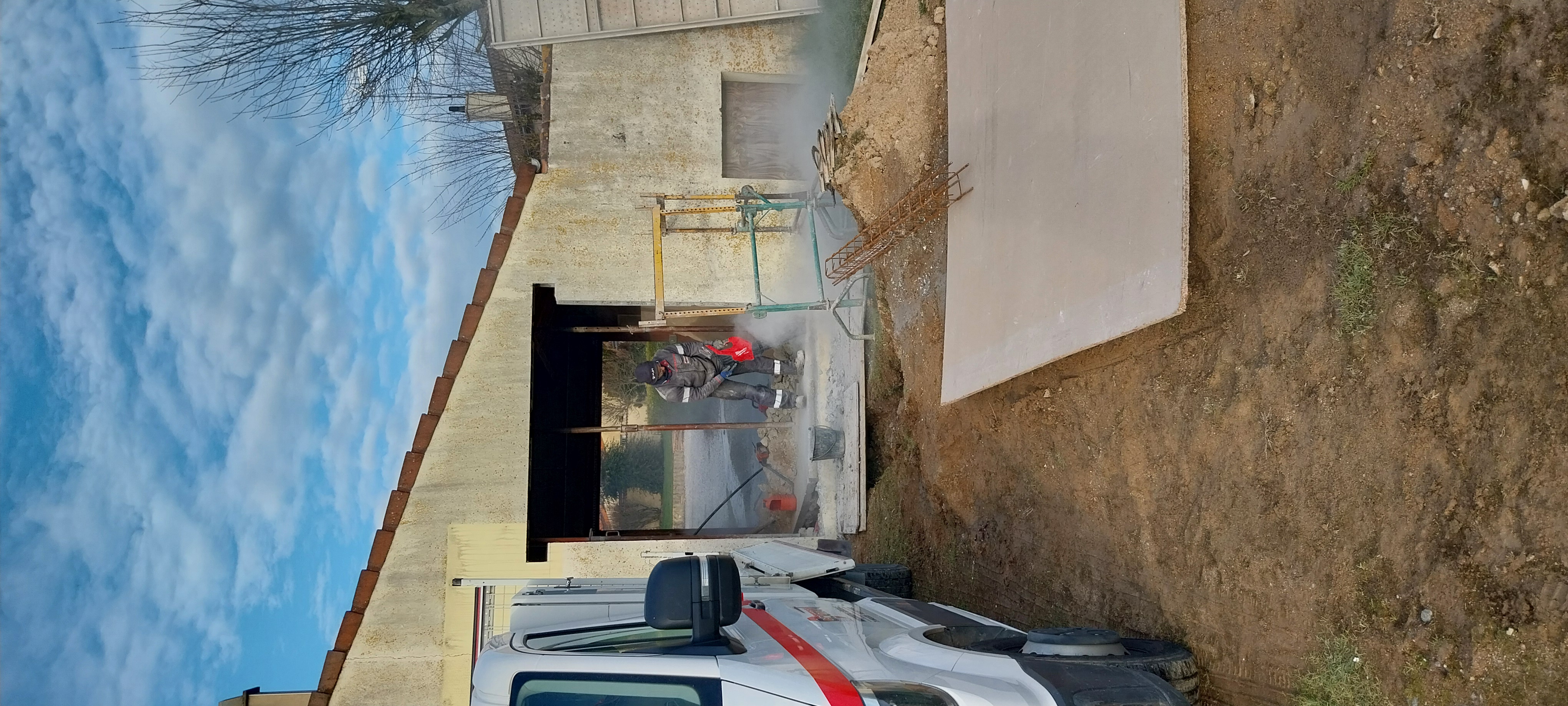 Ouverture du garage